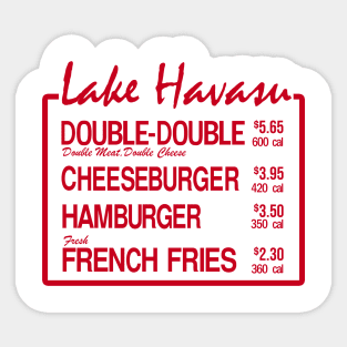 Lake Havasu Burger Sticker